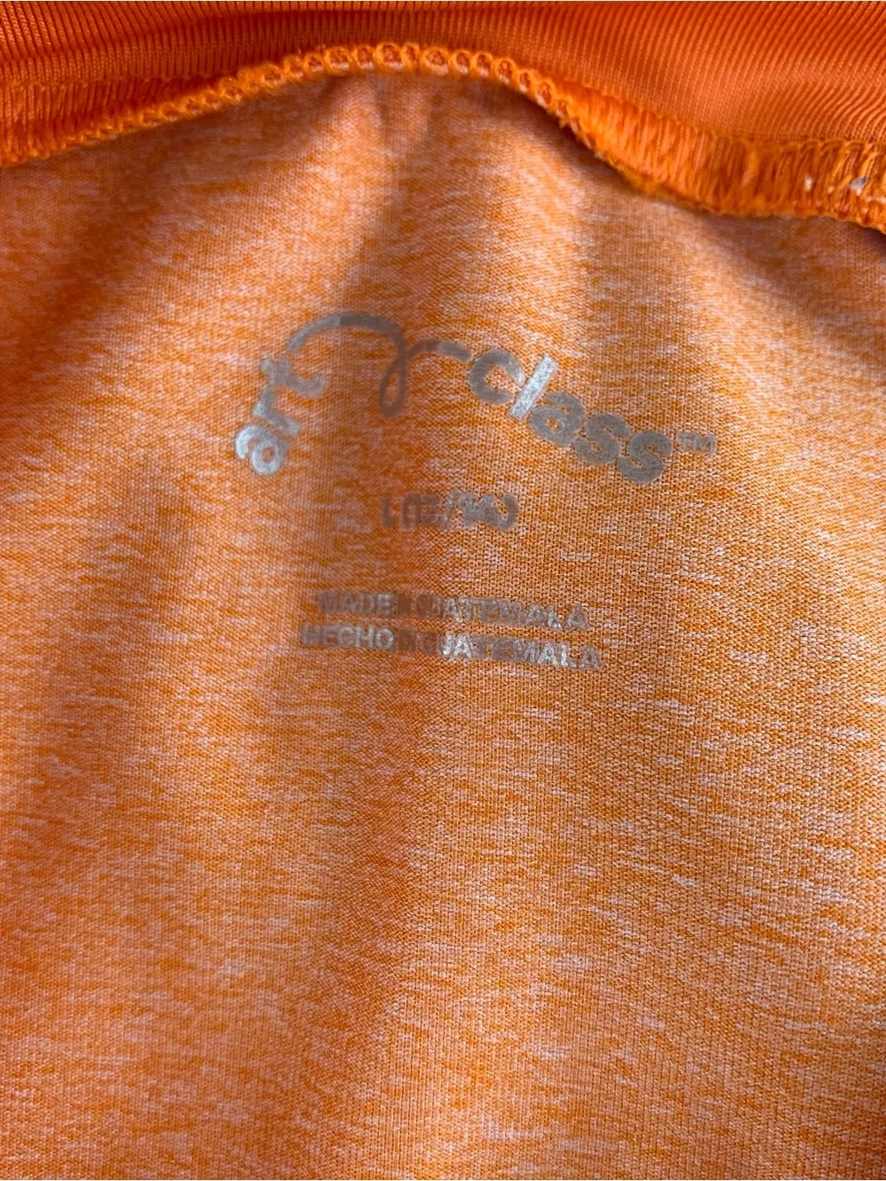 Lot of 2 boy Art class Rash Guard Swim Shirt - long sleeve orange green size L